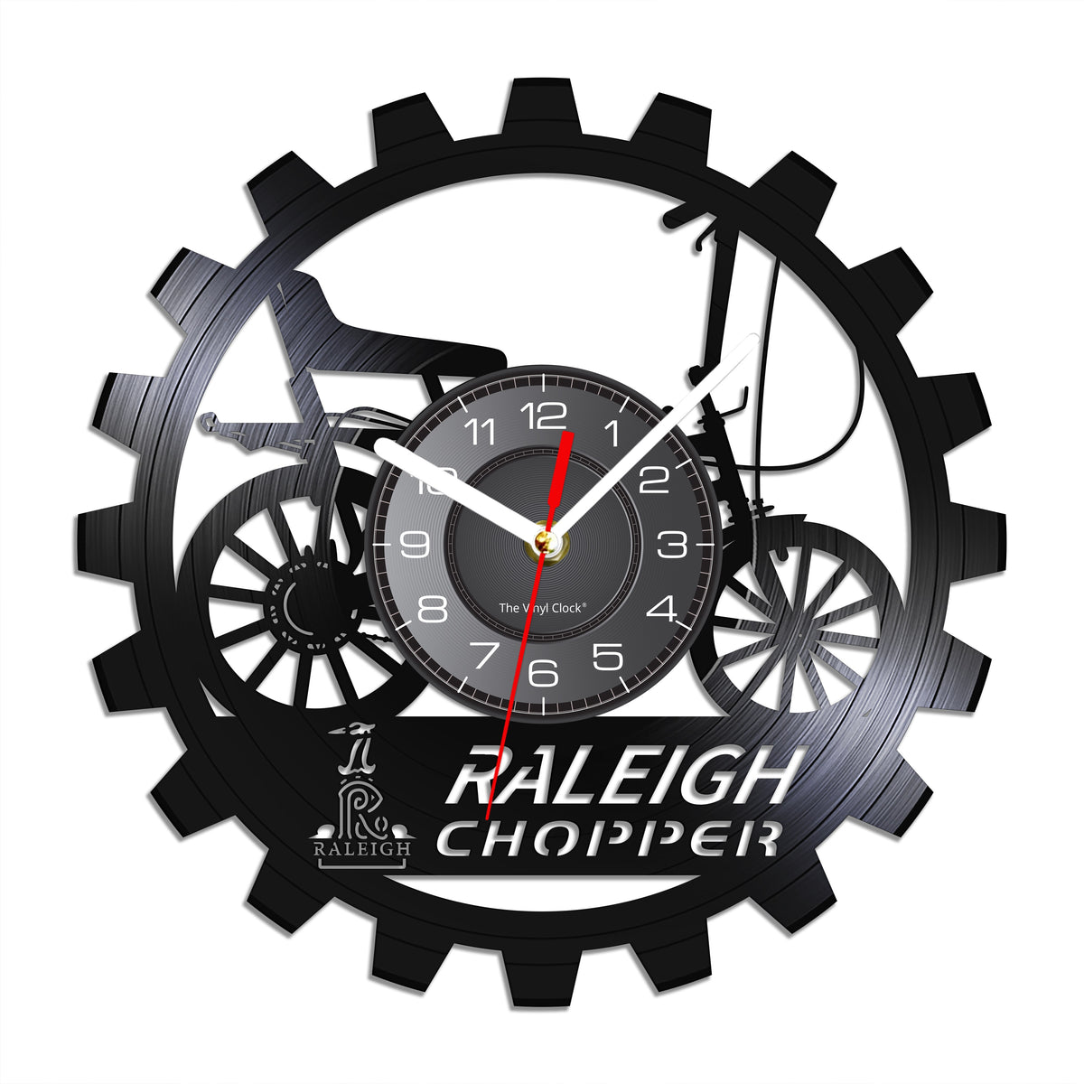 Cycolinks Raleigh Chopper Vinyl Clock Stylish Cycling Gift