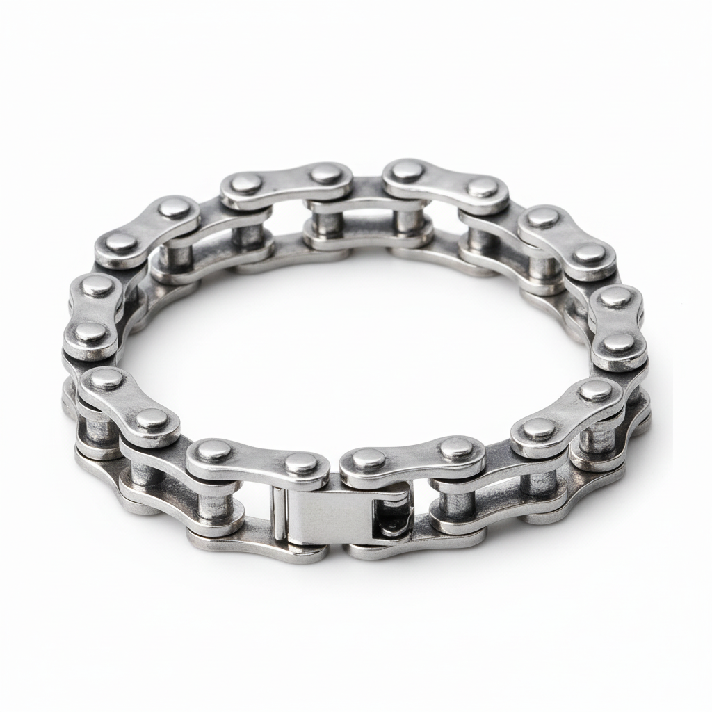 Heavy Duty 925 Sterling Silver Bike Chain Bracelet 13mm |Cycolinks