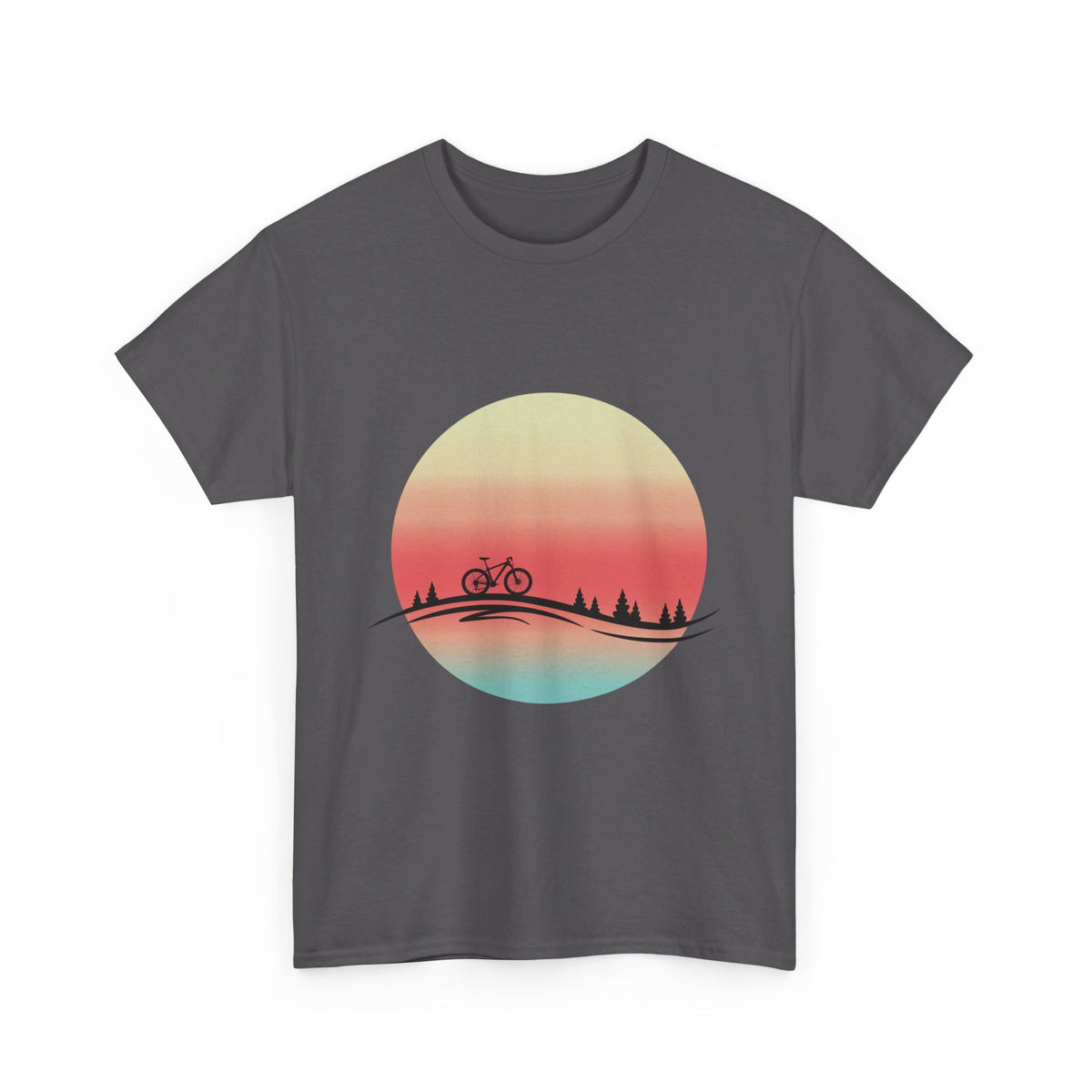 Sunset Cycle T-Shirt in Charcoal colour