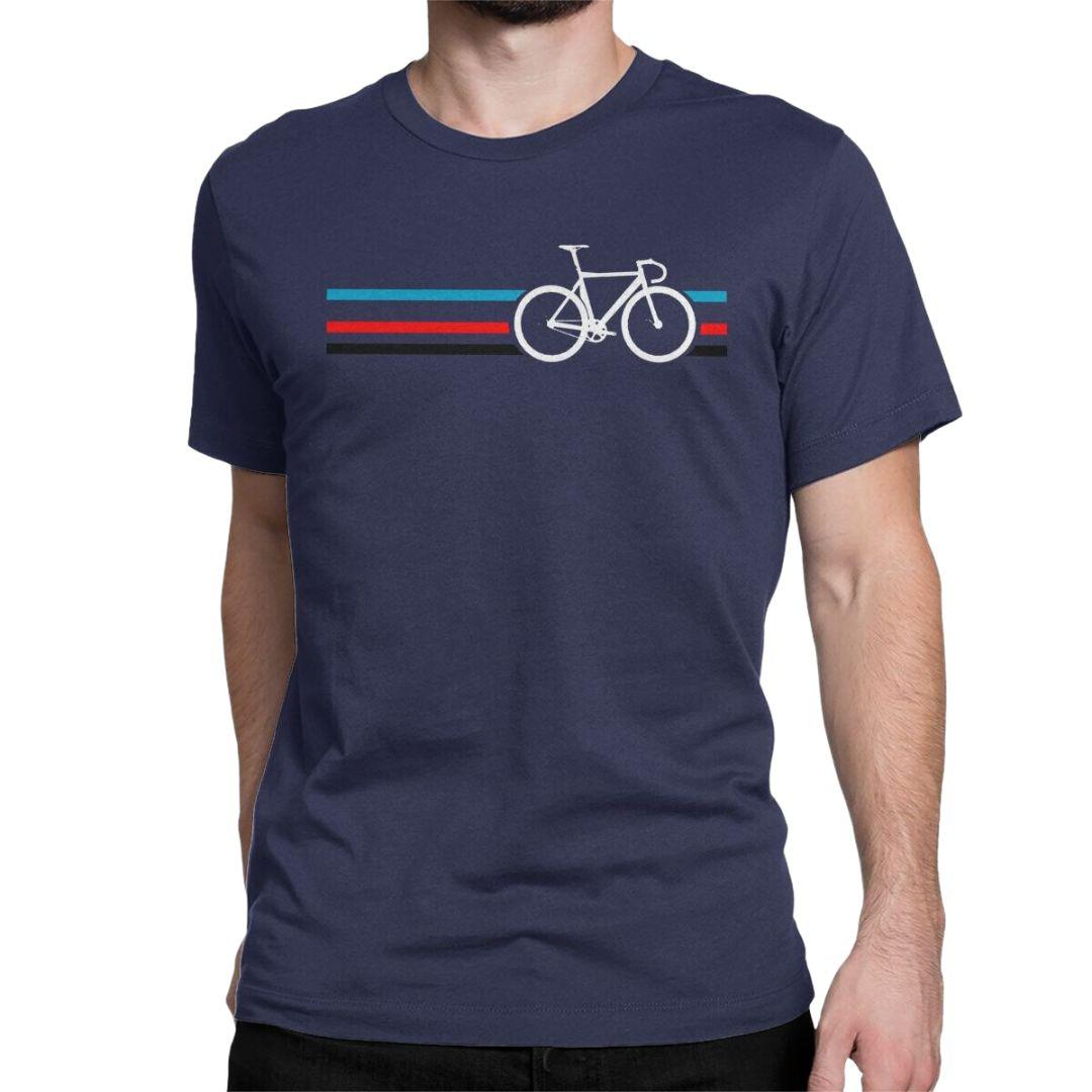 Road Bicycle T-Shirt in Navy Blue colour