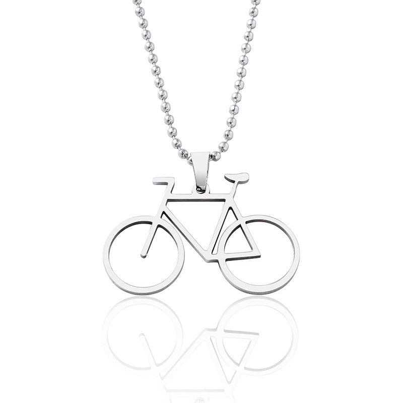 Classic Stainless Steel Bicycle Necklace