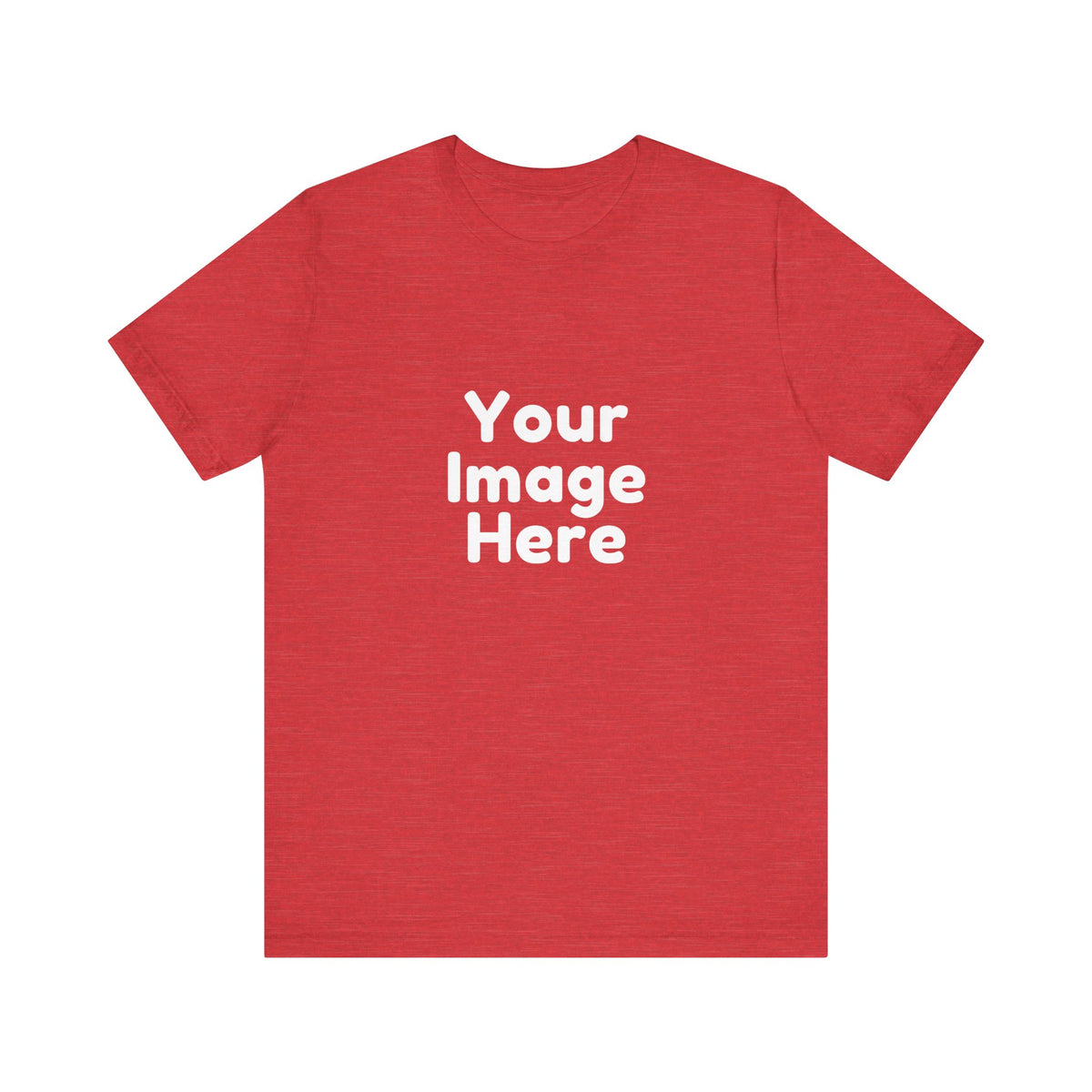 Personalised Bike Silhouette T-Shirt in Heather Red colour