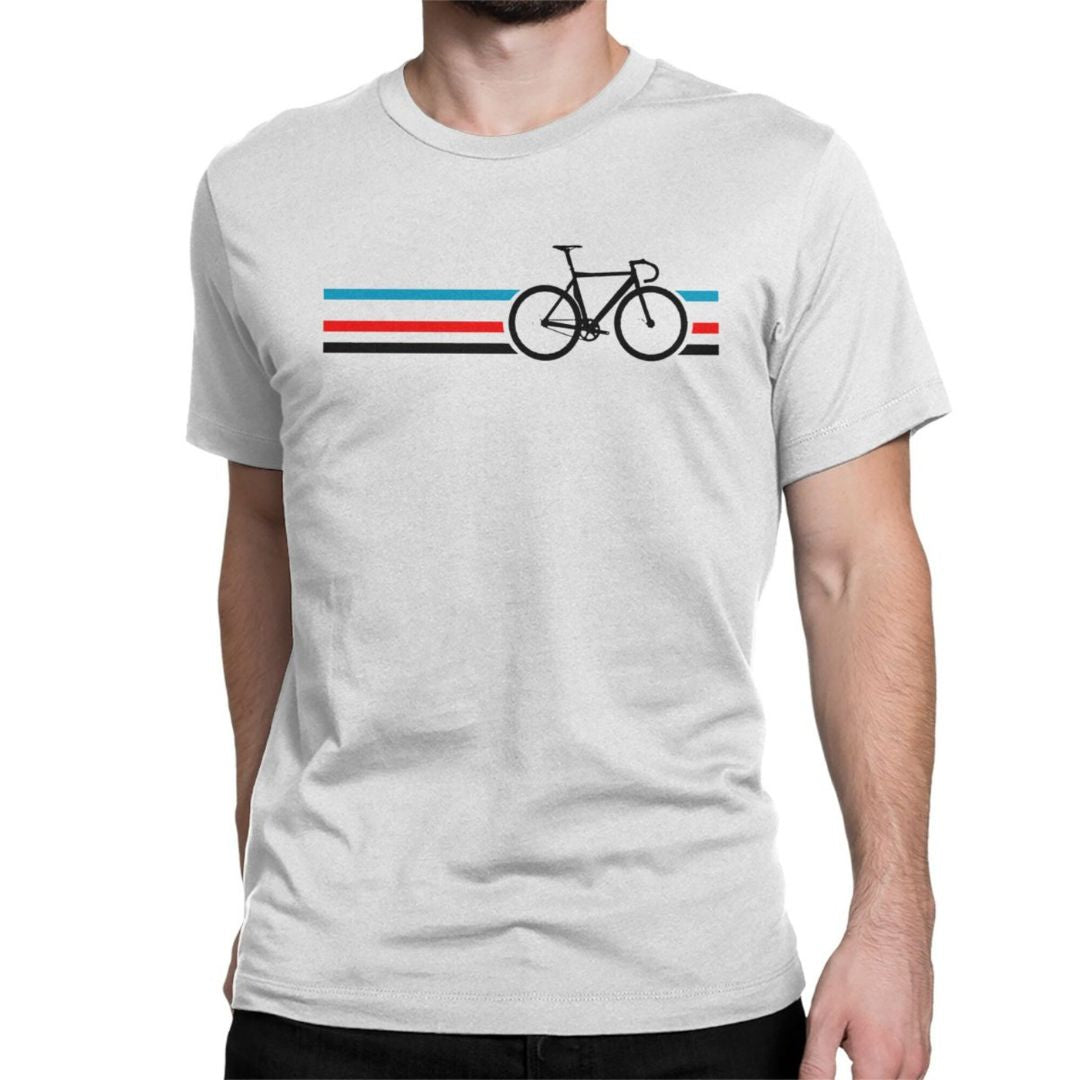 Road Bicycle T-Shirt in White colour