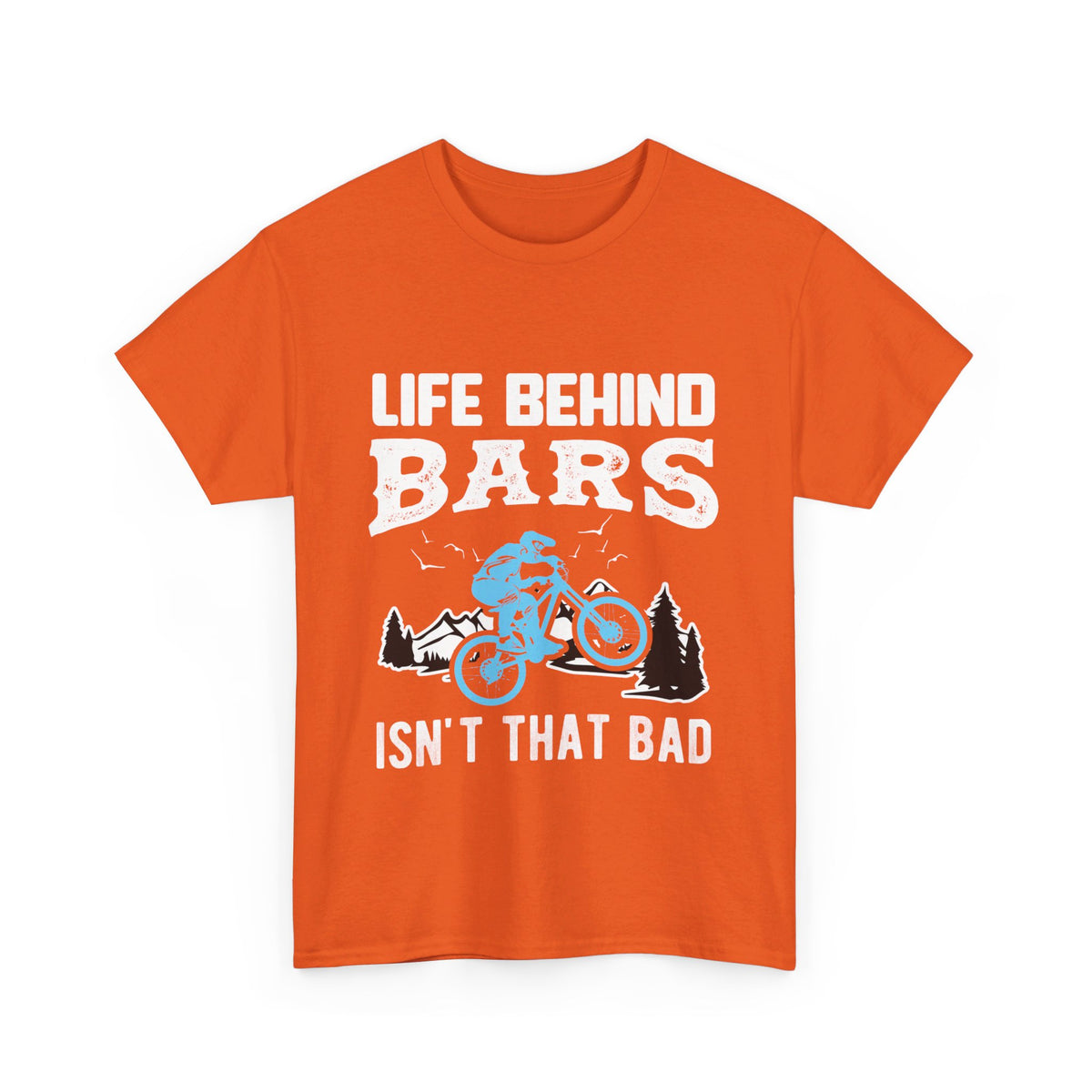 Life Behind Bars Mountain Bike T-Shirt in Orange colour