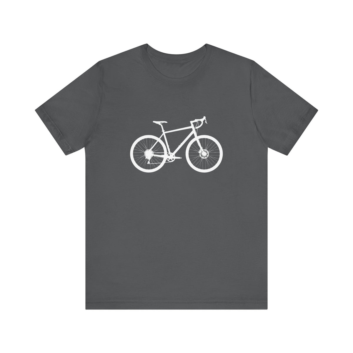Gravel Bike Silhouette T-Shirt in Asphalt colour