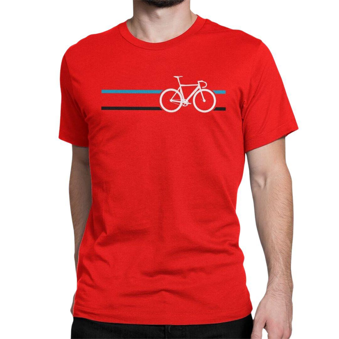 Road Bicycle T-Shirt in Red colour