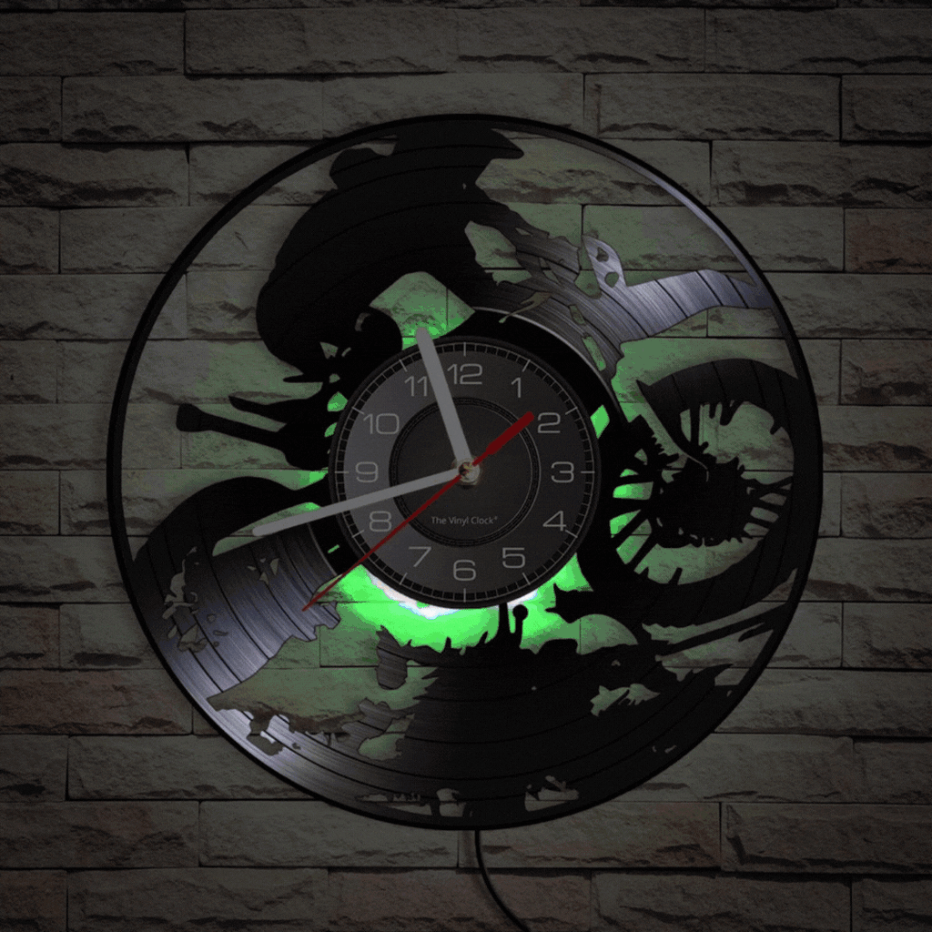 Cycolinks Dirt Bike Vinyl Clock - Cycolinks