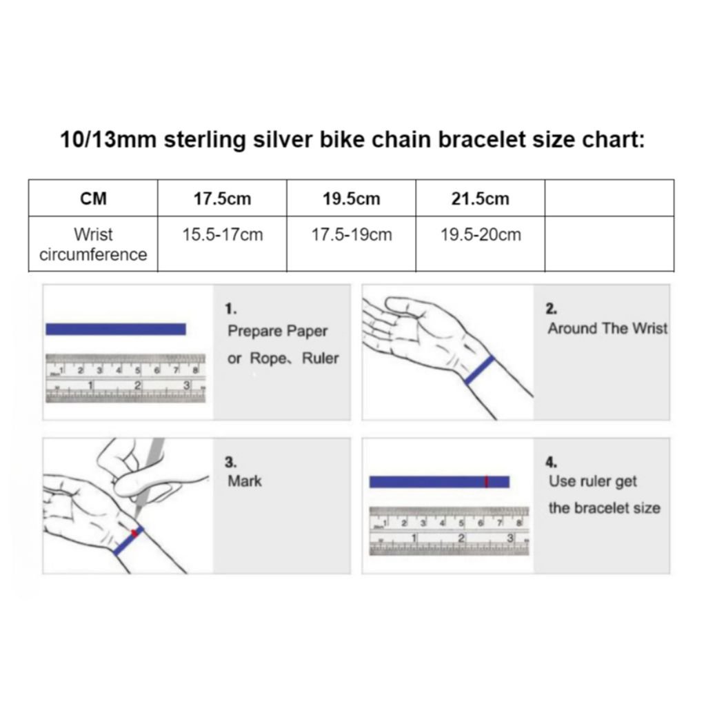 Cycolinks 925 Sterling Silver Bike Chain Bracelet 10mm - Cycolinks