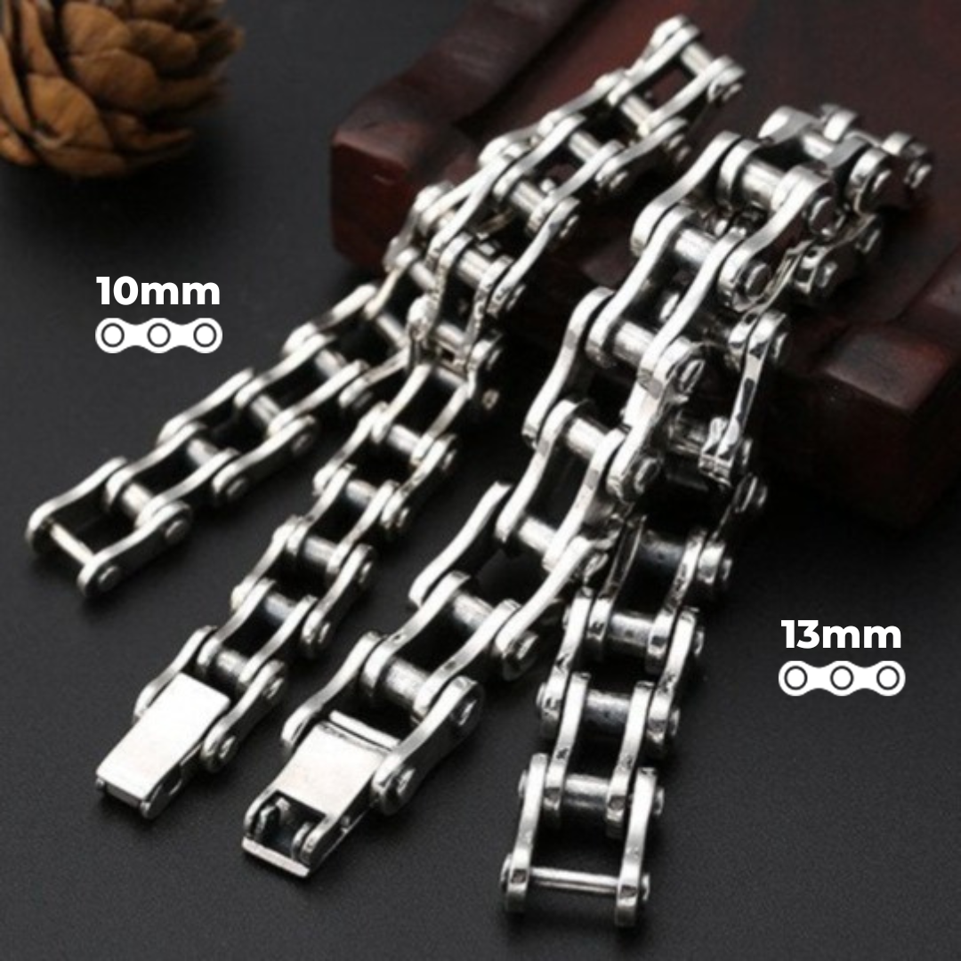 Cycolinks 925 Sterling Silver Bike Chain Bracelet 10mm 13mm