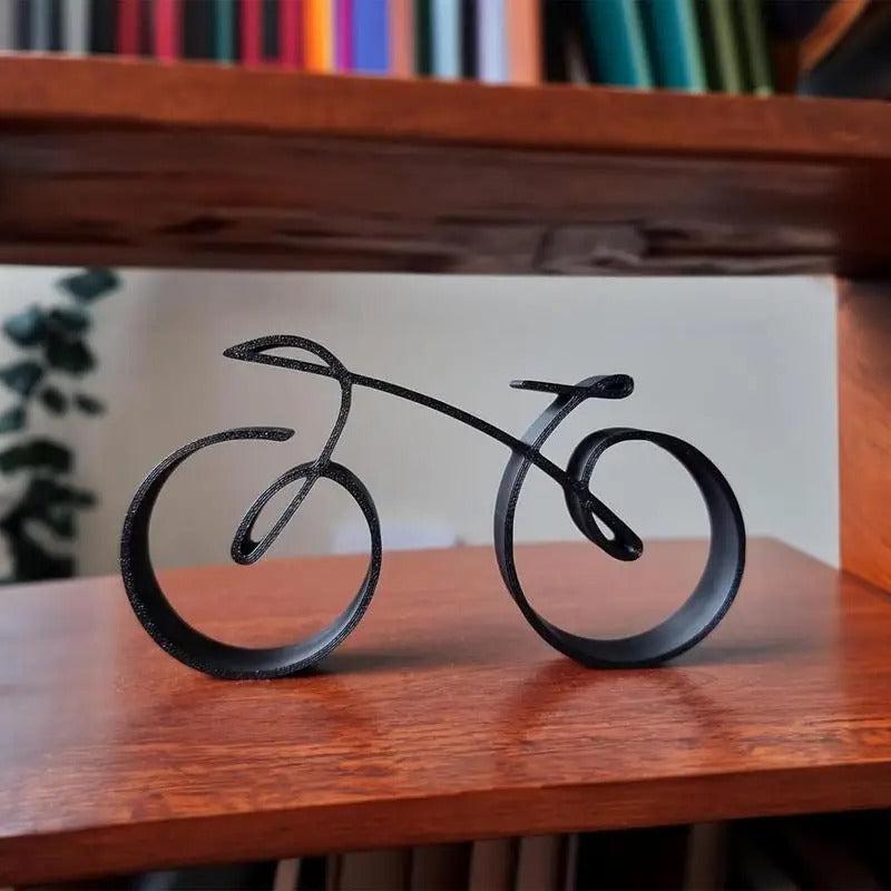 Cycolinks Minimalistic Bicycle Sculpture - Great Gift for Cyclist