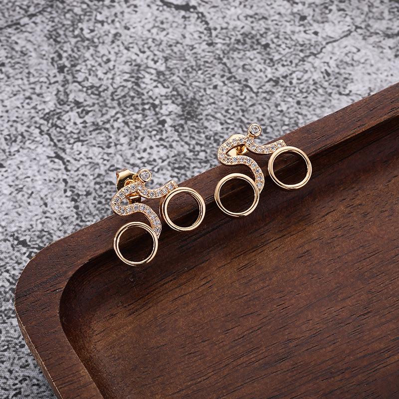 Chic Velorosa Road Bicycle Earrings | Gift for Cyclist – Cycolinks