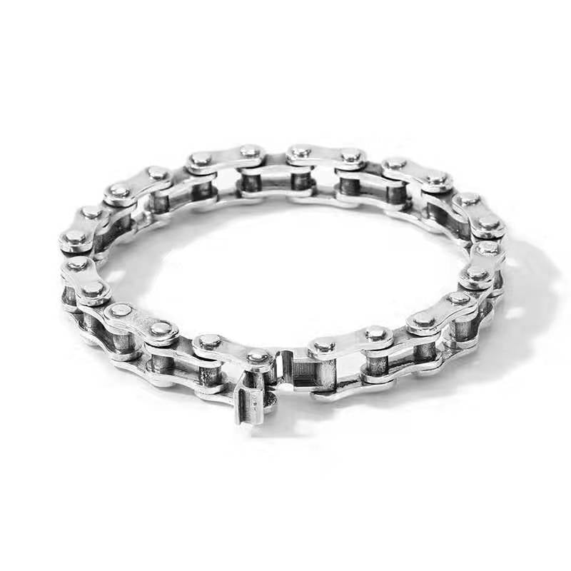 Cycolinks 925 Sterling Silver Bike Chain Bracelet 13mm Width - Cycolinks