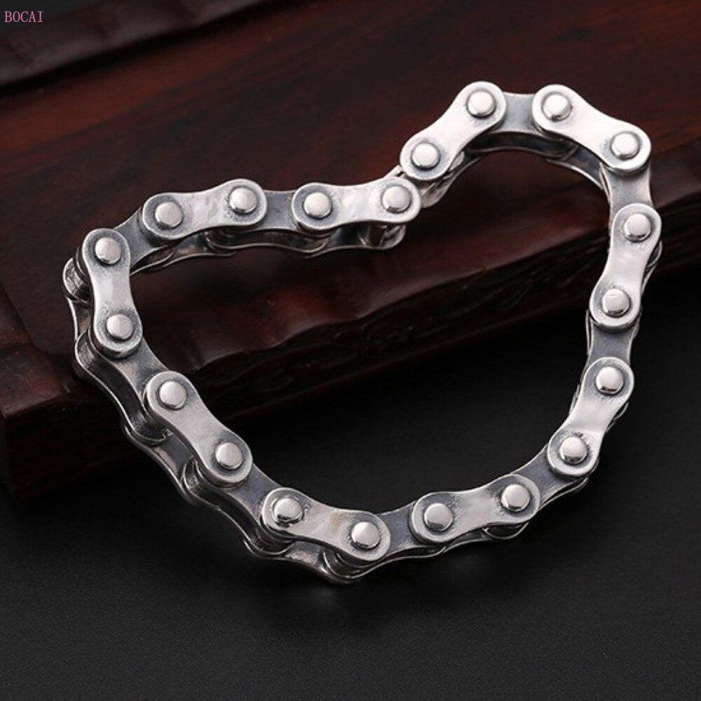 Cycolinks 925 Sterling Silver Bike Chain Bracelet 10mm - Cycolinks