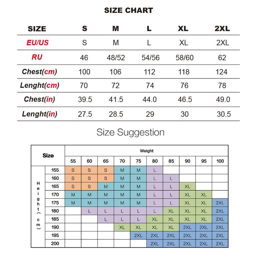 Cycolinks Modern Road Bicycle T-Shirt Size Chart