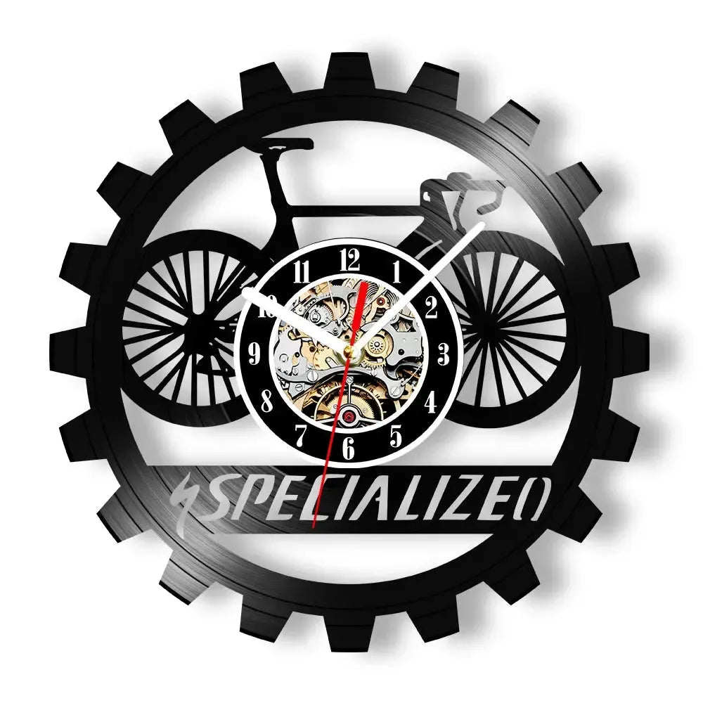 Specialized Bicycle Vinyl Clock