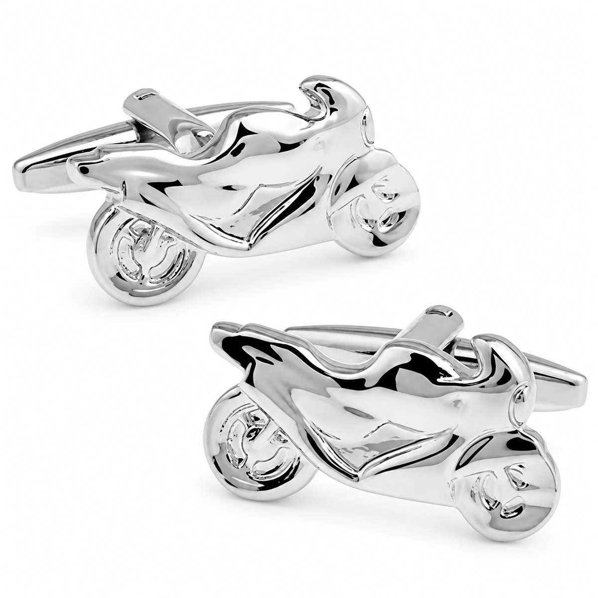Cycolinks Motorcycle Cufflinks — product photograph on white background