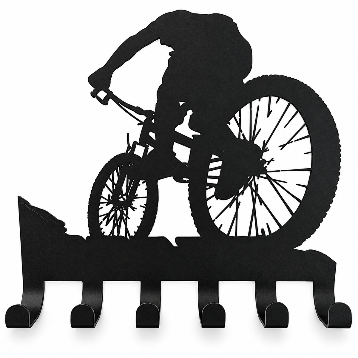 Cycolinks Mountain Bike Wall Gear Rack — complete product on a white background