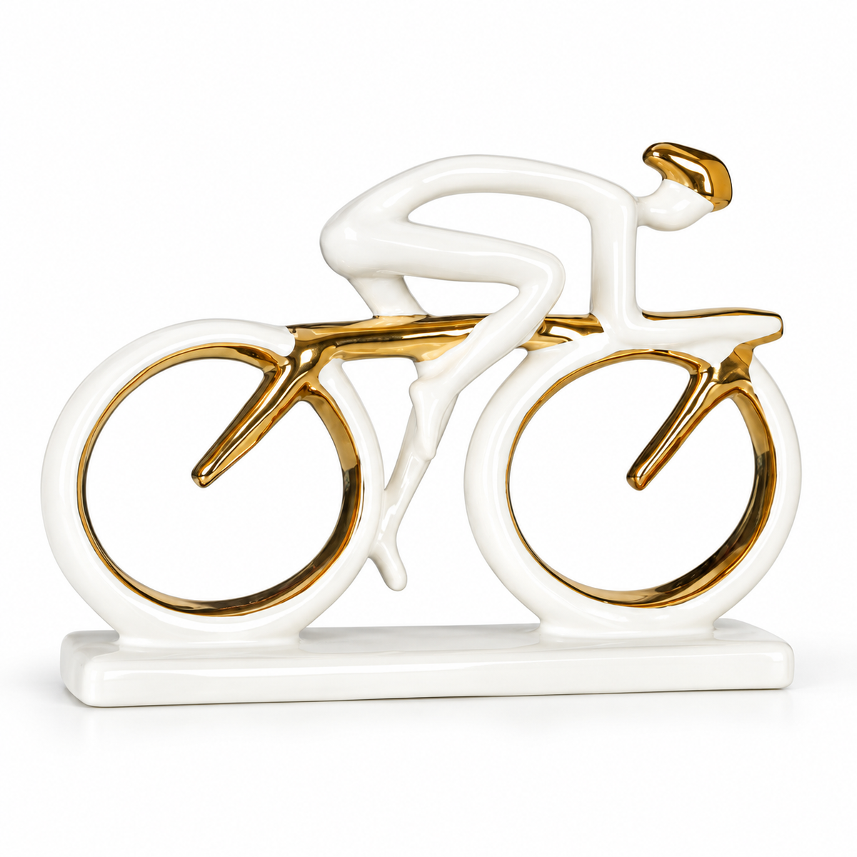 Cycolinks Road Bike Racing Sculpture — complete product on a white background