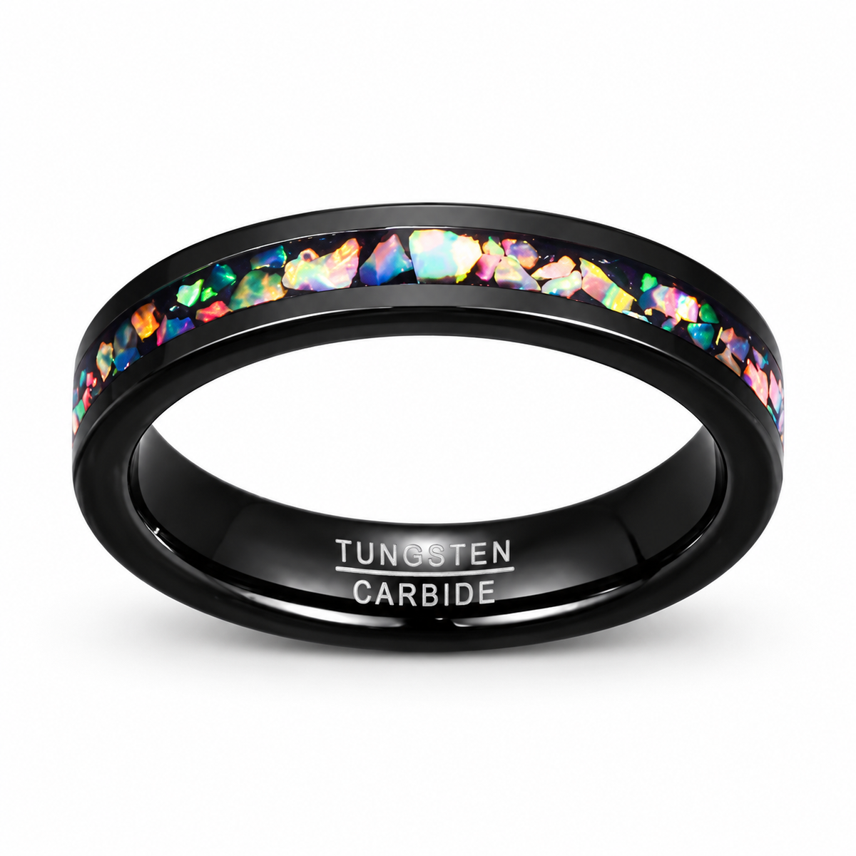 Cycolinks Night Tide Abalone Inlay Ring on a white background