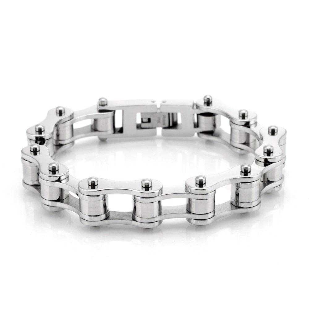 Stealth Bike Chain Bracelet – 10mm in Silver colour