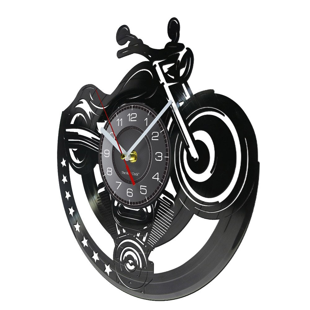 Cycolinks Motorcycle Star Vinyl Clock - Cycolinks