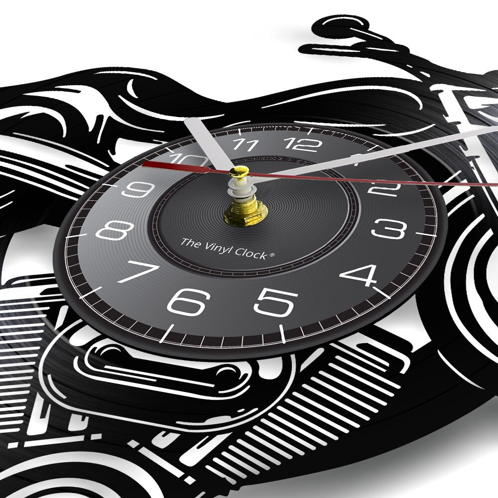 Cycolinks Motorcycle Star Vinyl Clock - Cycolinks