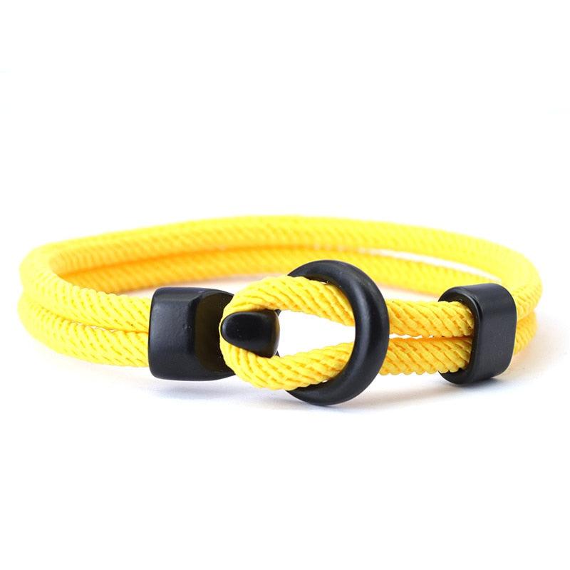 Quick Release Paracord Bracelet in Yellow colour