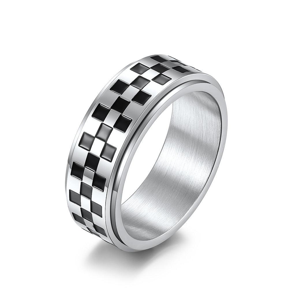 Cycolinks Checkered Flag Spinner Ring BOGOF - Cycolinks