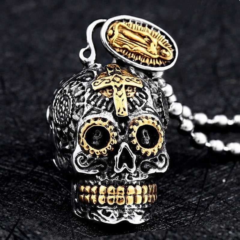 Cycolinks Carved Virgin Skull Pendant - Cycolinks