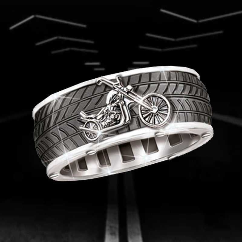 Men's Gold Car Tire Ring | Classy Men Collection