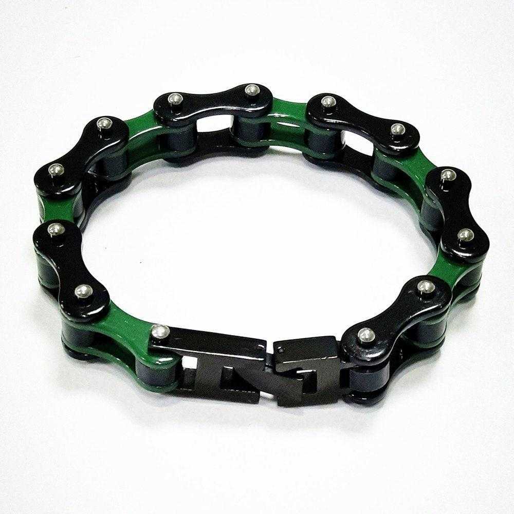 Cycolinks Kawasaki Green Bike Chain Bracelet BOGOF - Cycolinks