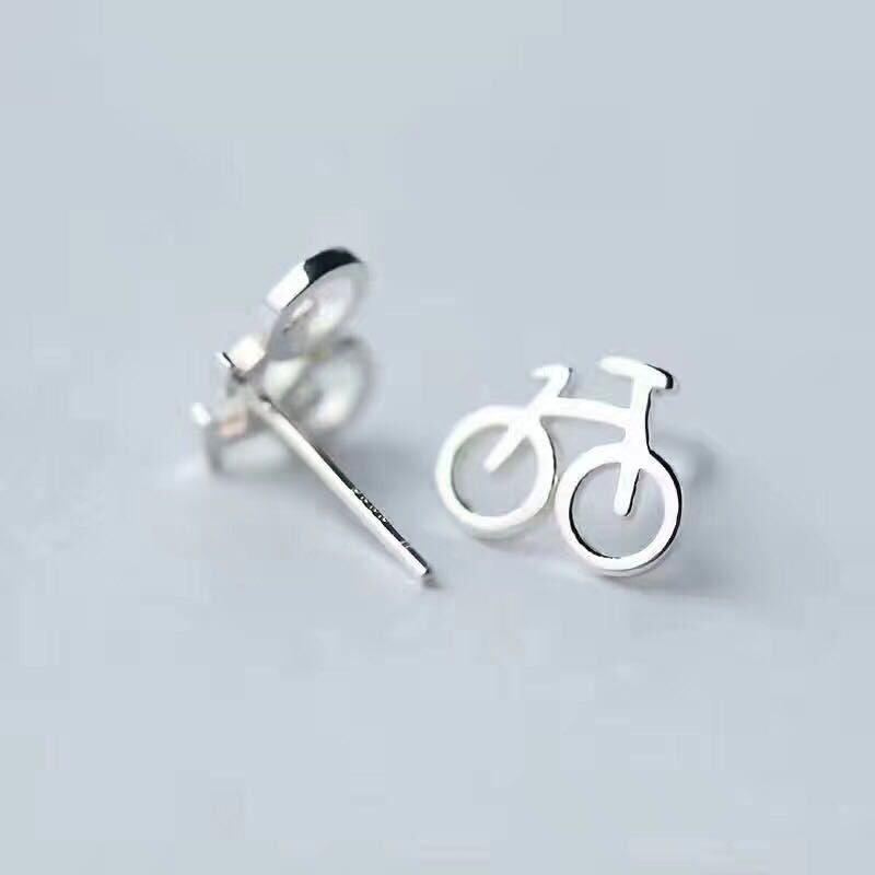 Cycolinks 925 Sterling Silver Bicycle Stud Earrings BOGOF - Cycolinks