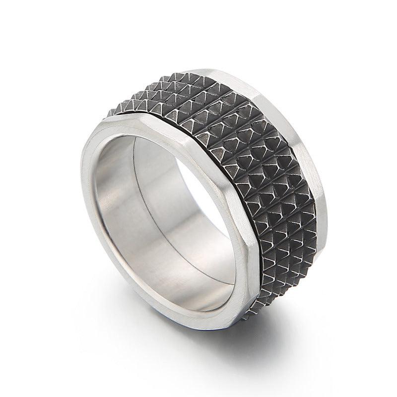 Studded Pyramid Ring in Vintage colour