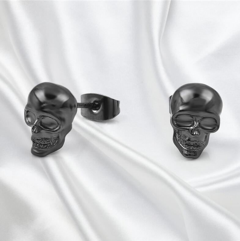 Cycolinks Punk Skull Stud Earrings - Cycolinks