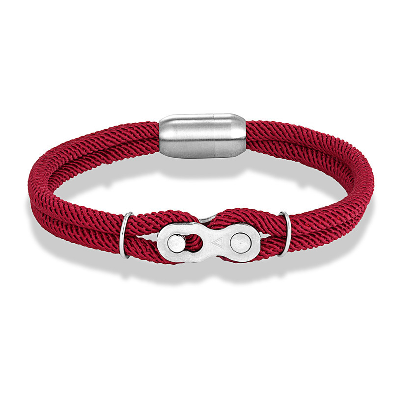 Split Link Bracelet — Magnetic Clasp in Rose colour