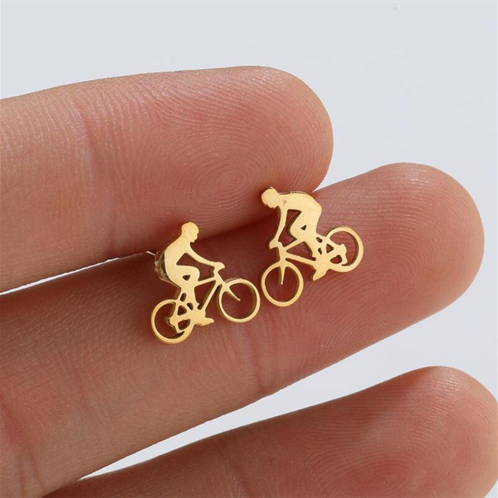 Cycolinks Titanium Steel Cycling Stud Earrings BOGOF - Cycolinks