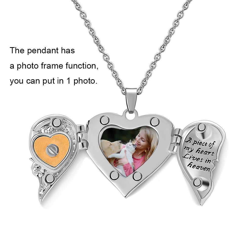 Cycolinks Heart-shaped Photo Necklace - Cycolinks