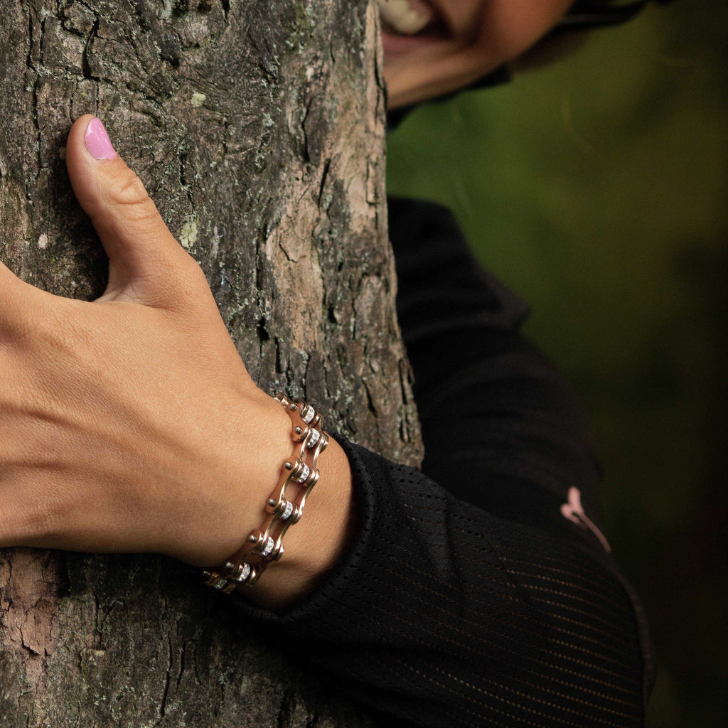 Cycolinks Rose Gold 7mm Crystal Bracelet BOGOF - Cycolinks