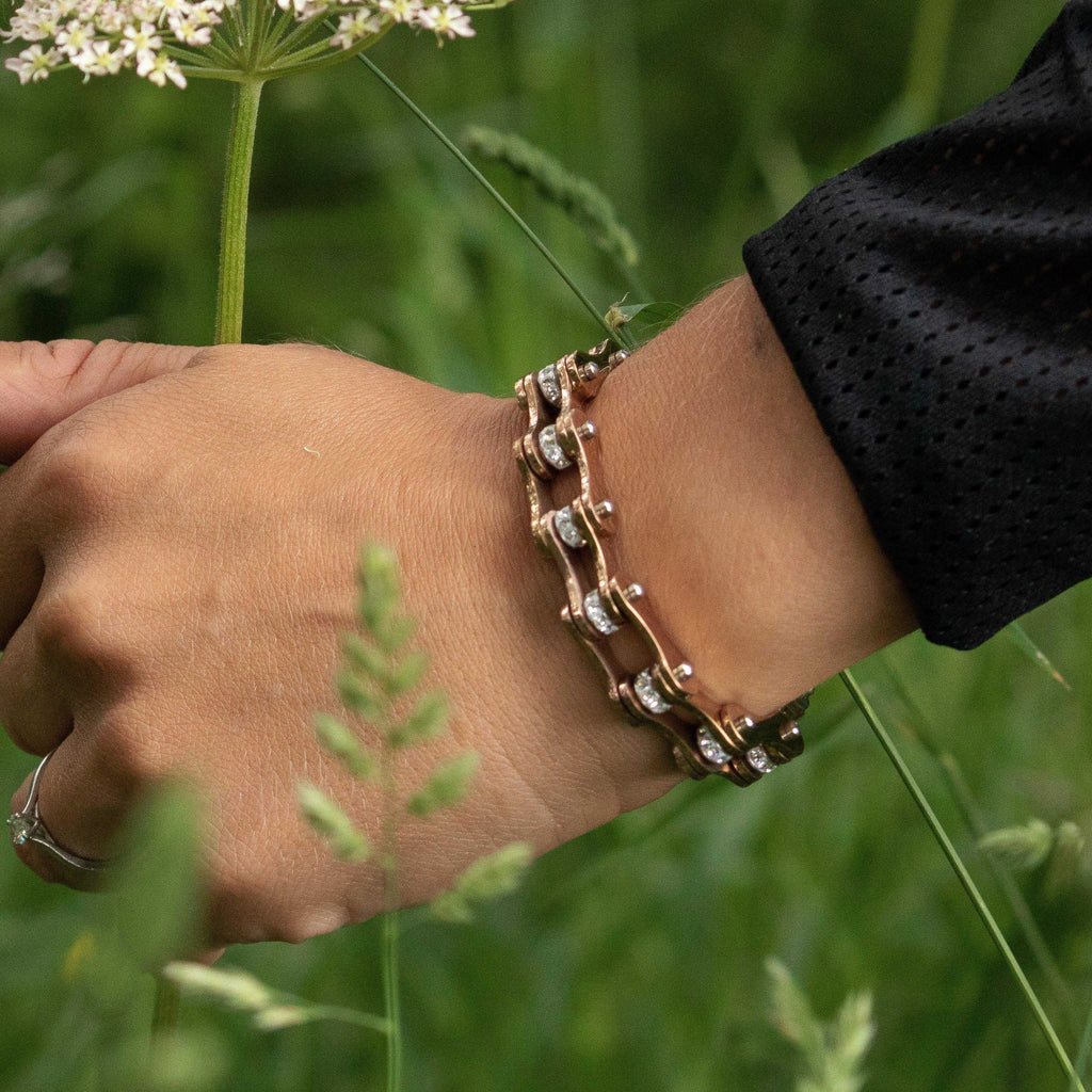 Cycolinks Rose Gold 7mm Crystal Bracelet BOGOF - Cycolinks