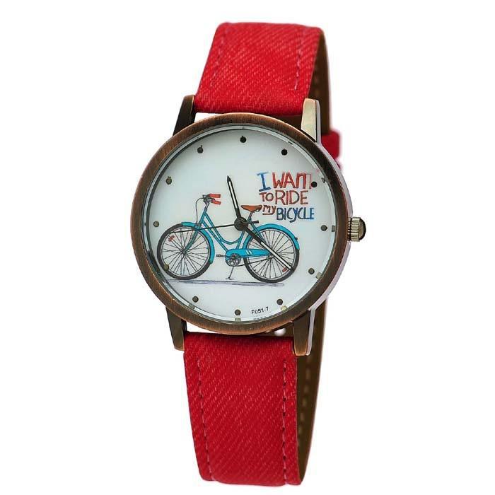 Cycolinks Vintage Denim Quartz Watch - I Want To Ride My Bicycle - Cycolinks