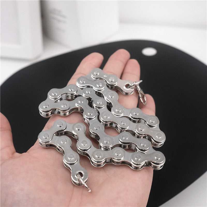 Bike Chain with Steel Circle Necklace – Kickstand Culture