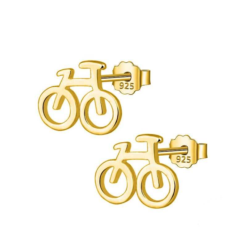 Cycolinks 925 Sterling Silver Bicycle Stud Earrings BOGOF - Cycolinks