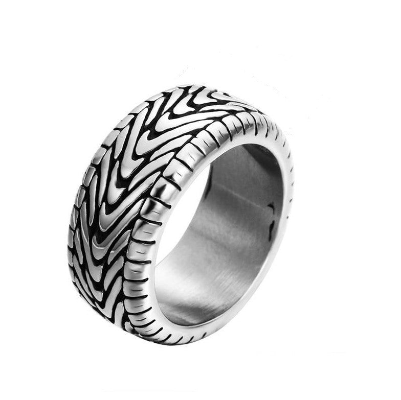 Cycolinks Vintage Punk Motorcycle Tire Ring - Cycolinks