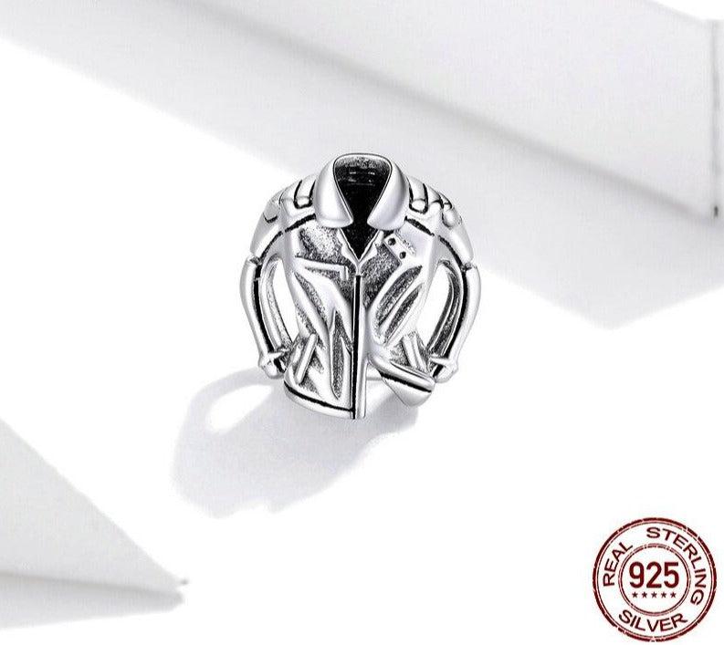 Cycolinks 925 Sterling Silver Biker Jacket Charm - Cycolinks