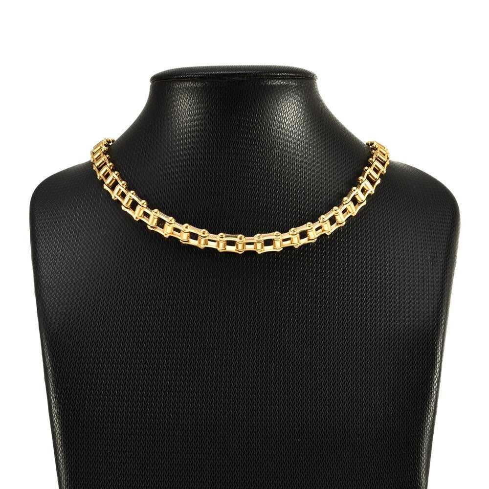 Collier Chaîne Biker En Métal - Véritable Chaîne De Moto - Occasion
