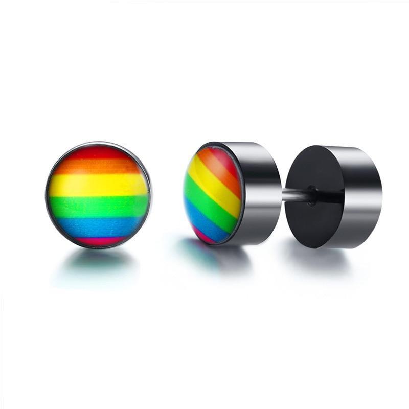 Cycolinks Pride Rainbow Stud Earrings - Cycolinks