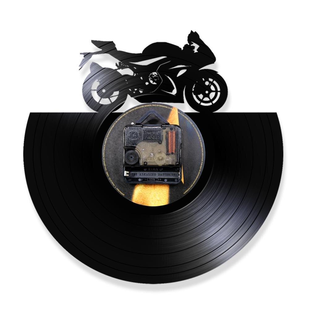 Cycolinks Motorbike Silhouette Vinyl Clock - Cycolinks