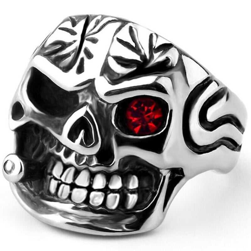 Cycolinks Smoking Skull Head Ring - Cycolinks