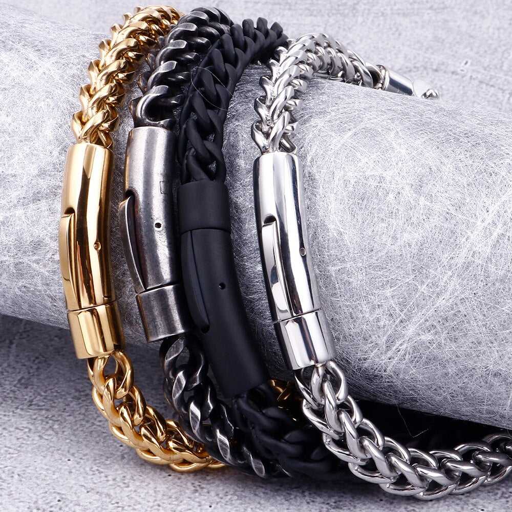 Cycolinks Stainless Steel Cast Metal Bike Chain Bracelet - Cycolinks