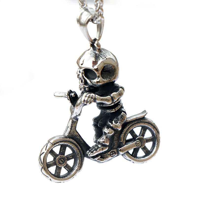 Cycolinks Bicycle Skull Necklace - Cycolinks